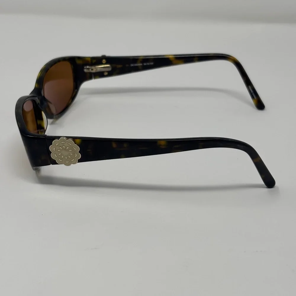 Kirkland Signature Sunglasses Girls Brown Havana‎ Oval Floral Y2K Aesthetic